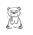 子供のために描いてるくまさん（個別スタンプ：3）