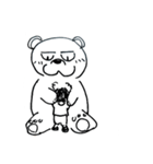子供のために描いてるくまさん（個別スタンプ：8）