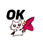 うるめで語りかけてくるネコさん（個別スタンプ：5）