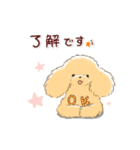 ほのぼの*トイプードル*（個別スタンプ：4）