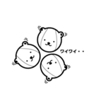 とにかくロボットしろクマくん（個別スタンプ：4）