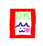 手書きシンプル猫スタンプ♡（個別スタンプ：14）