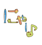 ねこ文字3（個別スタンプ：1）