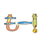 ねこ文字3（個別スタンプ：3）