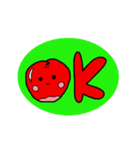 らぶりんご 赤りんごver（個別スタンプ：8）