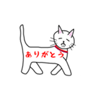 出っ歯ネコのスタンプ（個別スタンプ：5）