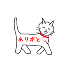 出っ歯ネコのスタンプ（個別スタンプ：6）