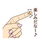 標準語×指人間のスタンプ（個別スタンプ：5）