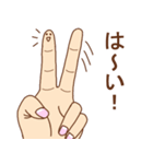 標準語×指人間のスタンプ（個別スタンプ：7）