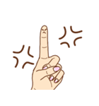 標準語×指人間のスタンプ（個別スタンプ：13）