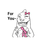 可愛い恐竜少女（個別スタンプ：11）