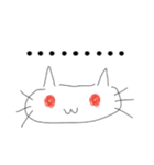 赤と白と黒とときどき青のネコ（個別スタンプ：3）