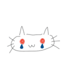 赤と白と黒とときどき青のネコ（個別スタンプ：11）