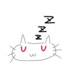赤と白と黒とときどき青のネコ（個別スタンプ：16）