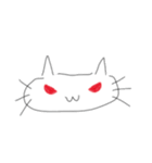 赤と白と黒とときどき青のネコ（個別スタンプ：19）