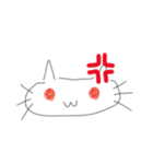 赤と白と黒とときどき青のネコ（個別スタンプ：20）