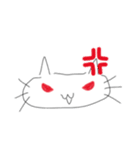 赤と白と黒とときどき青のネコ（個別スタンプ：22）