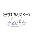 赤と白と黒とときどき青のネコ（個別スタンプ：28）
