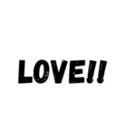 シンプル文字文字スタンプ（個別スタンプ：22）