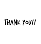 シンプル文字文字スタンプ（個別スタンプ：33）
