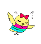 ときどき天使な小鳥のチー子 第一弾！（個別スタンプ：14）