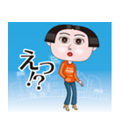 おかっぱ女子の毎日（個別スタンプ：2）