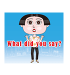 おかっぱ女子の毎日（個別スタンプ：7）