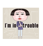 おかっぱ女子の毎日（個別スタンプ：17）