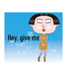 おかっぱ女子の毎日（個別スタンプ：21）