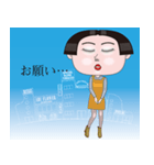 おかっぱ女子の毎日（個別スタンプ：22）