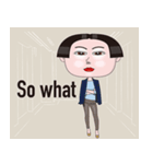 おかっぱ女子の毎日（個別スタンプ：25）
