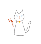 白猫ミちゃん（個別スタンプ：1）