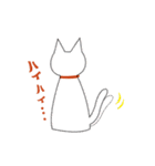 白猫ミちゃん（個別スタンプ：3）