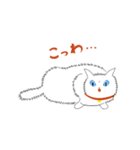 白猫ミちゃん（個別スタンプ：21）