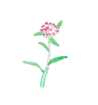 下手ふわーず 花（個別スタンプ：2）
