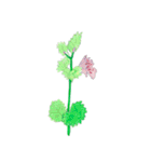 下手ふわーず 花（個別スタンプ：4）