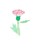 下手ふわーず 花（個別スタンプ：6）
