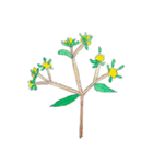 下手ふわーず 花（個別スタンプ：8）