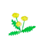 下手ふわーず 花（個別スタンプ：9）