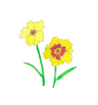 下手ふわーず 花（個別スタンプ：12）