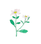 下手ふわーず 花（個別スタンプ：14）