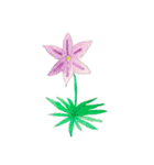 下手ふわーず 花（個別スタンプ：18）