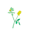 下手ふわーず 花（個別スタンプ：19）