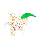下手ふわーず 花（個別スタンプ：21）
