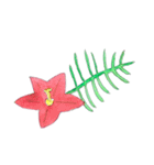 下手ふわーず 花（個別スタンプ：22）