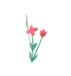 下手ふわーず 花（個別スタンプ：23）