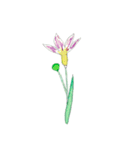 下手ふわーず 花（個別スタンプ：25）