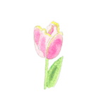 下手ふわーず 花（個別スタンプ：34）