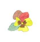下手ふわーず 花（個別スタンプ：35）