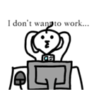 だめ人間ポクthe日常 (英語 Ver.)（個別スタンプ：9）